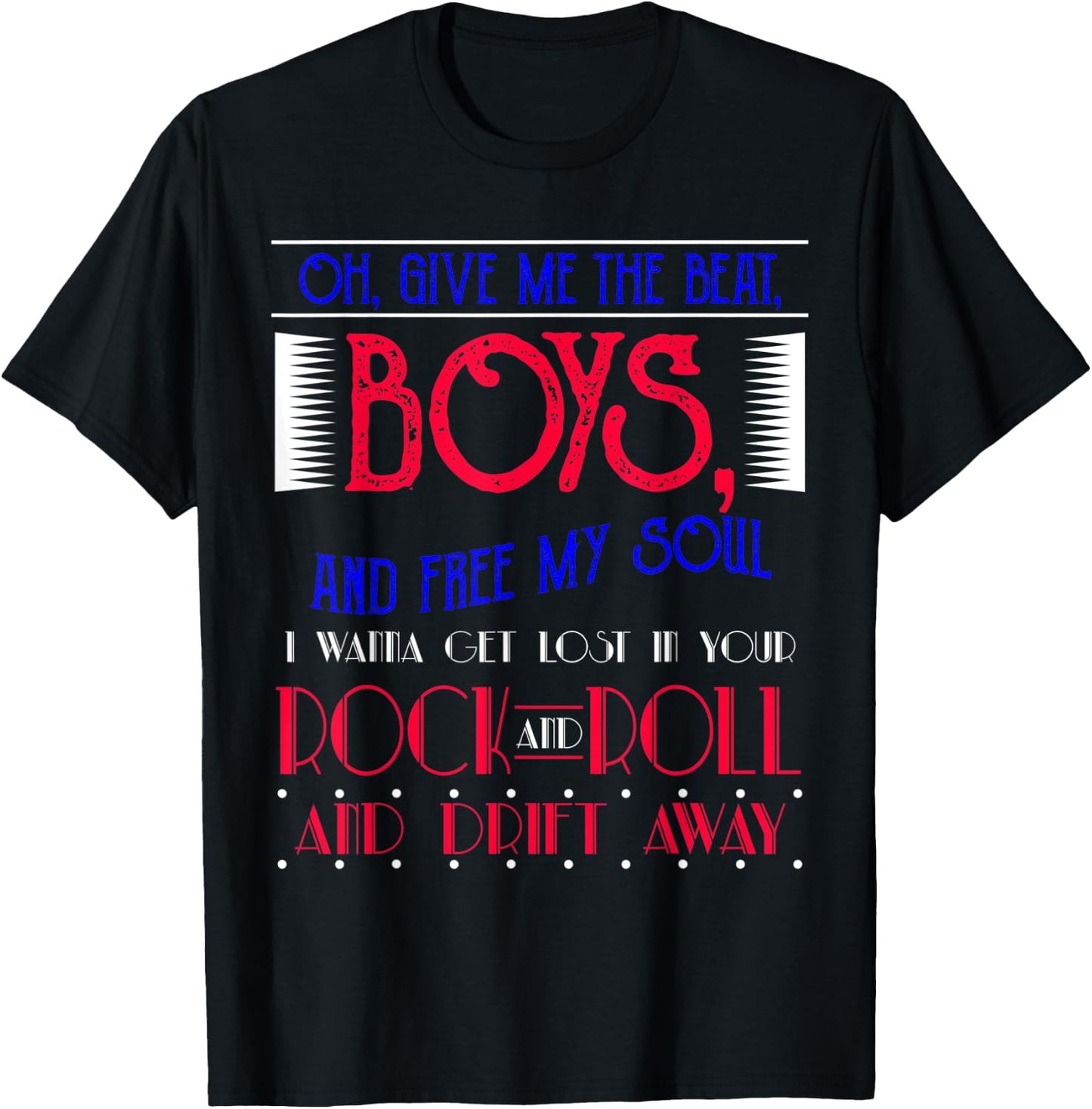 LyricVerse - DRIFT AWAY T-Shirt - T-Shirt | Black