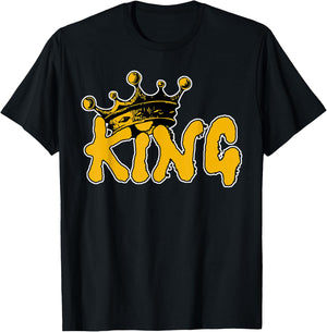 King Crown Gold - Graffiti Design T-Shirt - T-Shirt | Black