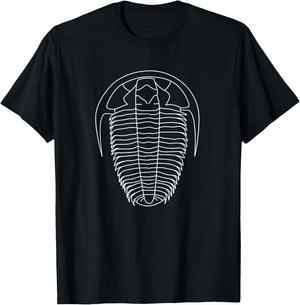 Trilobite , Fossil Shirt, Geology Geologist Rockhound T-Shirt - T-Shirt | Black
