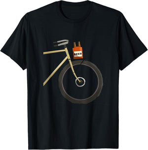 Beer bikepacking - Bike and Beer T-Shirt - T-Shirt | Black