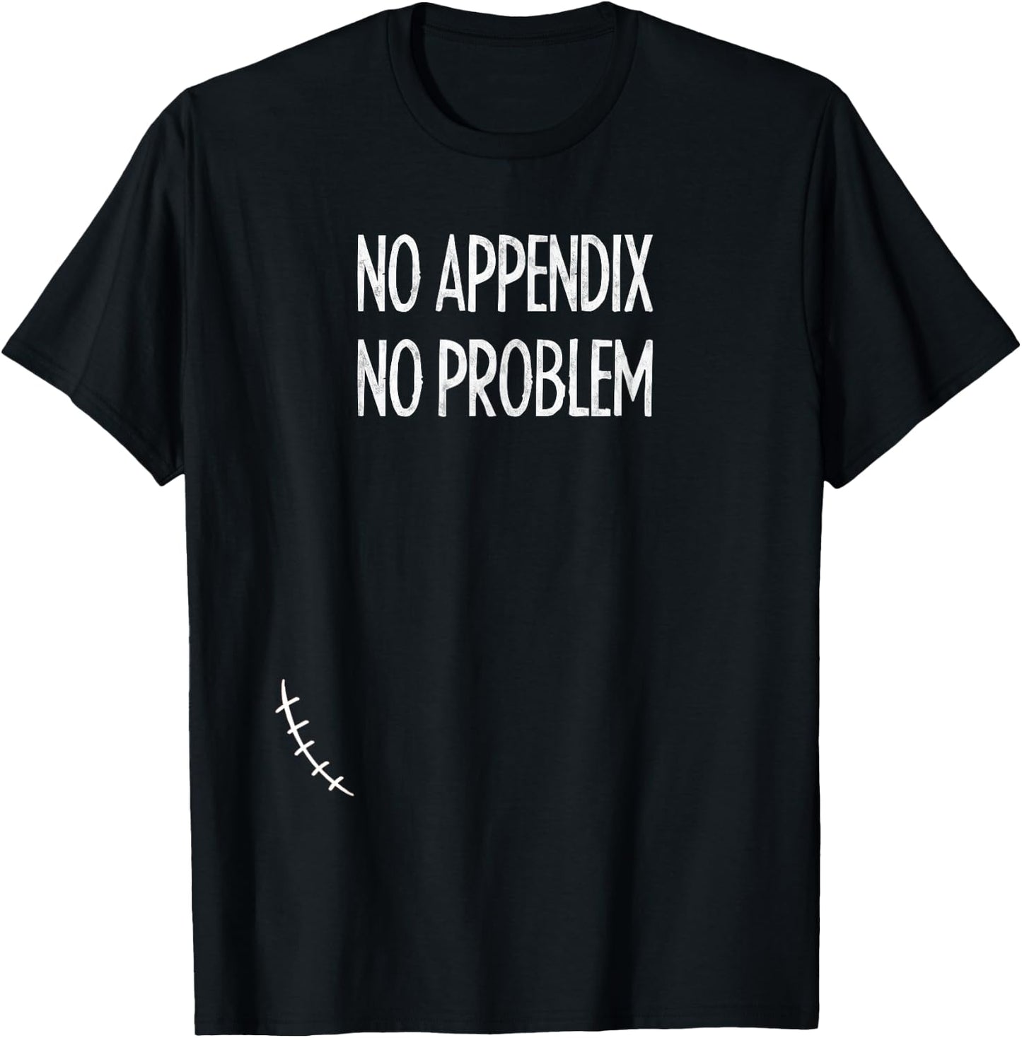 Appendix Removal Surgery Appendectomy Gift Shirt Boy Girl T-Shirt - T-Shirt | Black