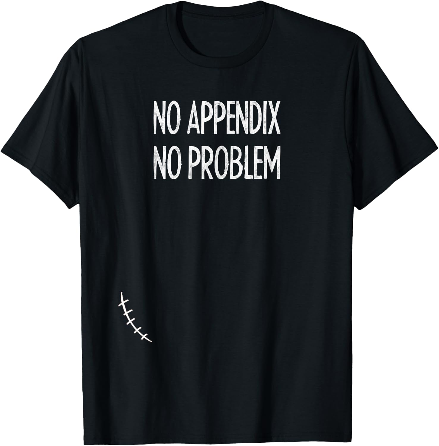 Appendix Removal Surgery Appendectomy Gift Shirt Boy Girl T-Shirt - T-Shirt | Black