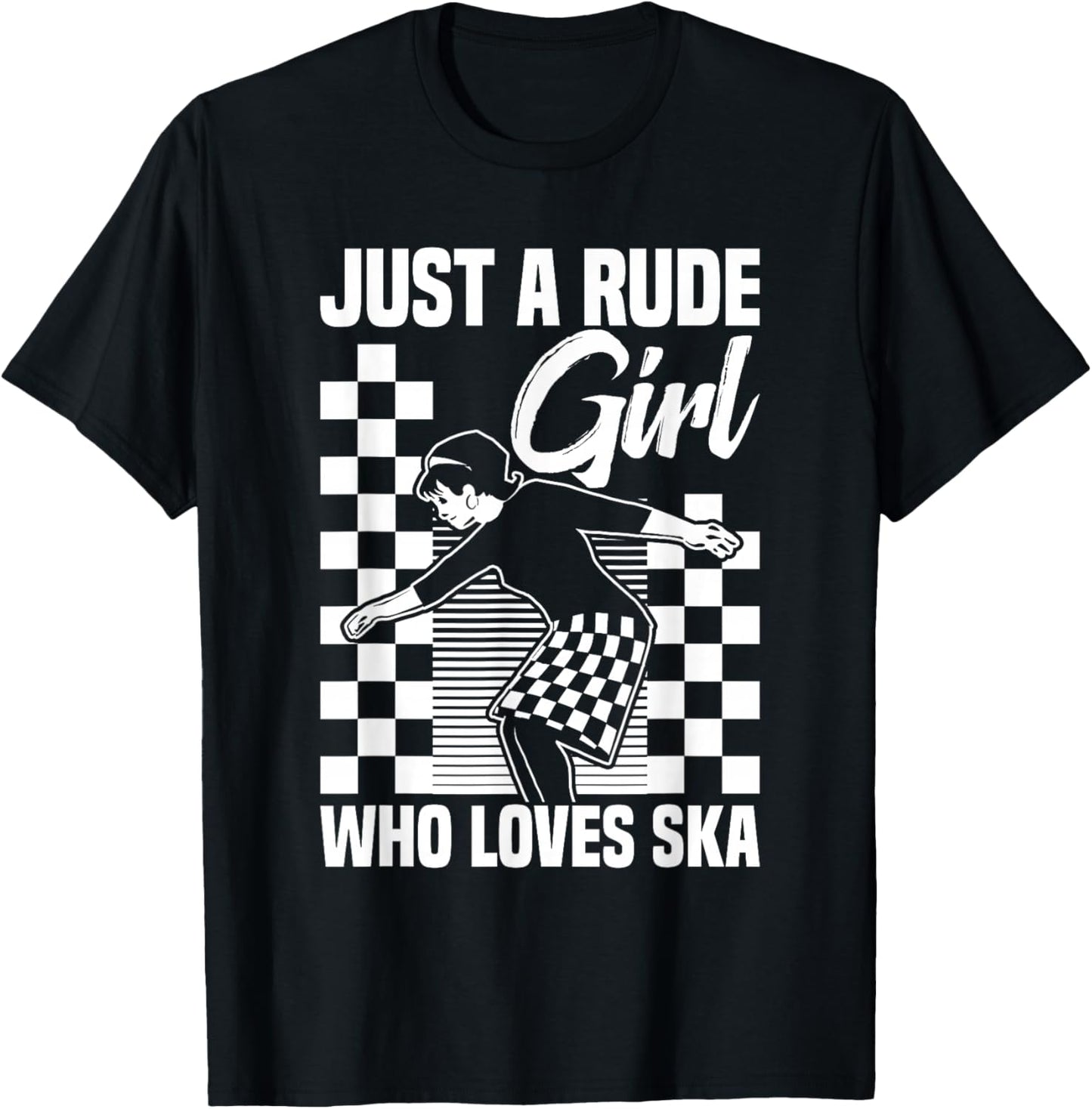 Ska Music Fans Rude Girl Jamaican Music Lover Ska Reggae T-Shirt - T-Shirt | Black