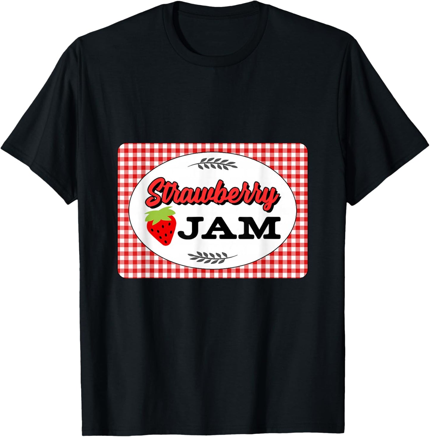 Easy Couples Halloween Costumes Strawberry Jam Costume T-Shirt - T-Shirt | Black