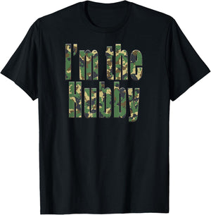 I'm the Hubby Camo for the Husband or Groom-to-Be T-Shirt - T-Shirt | Black