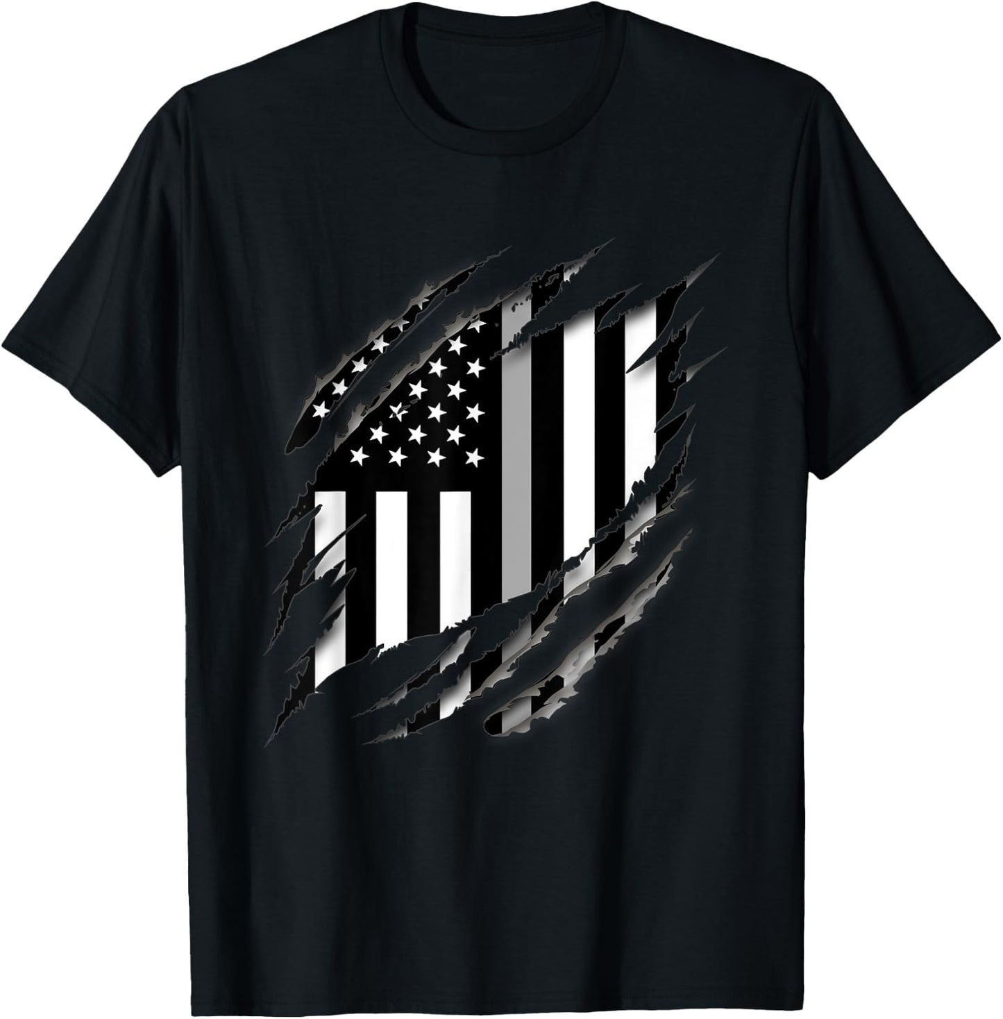 Correctional Officer Thin Silver Line Family Shirt T-Shirt - T-Shirt | Black
