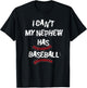 I Can't My Nephew Has Baseball Baseball Aunt Uncle T-Shirt - T-Shirt | Black