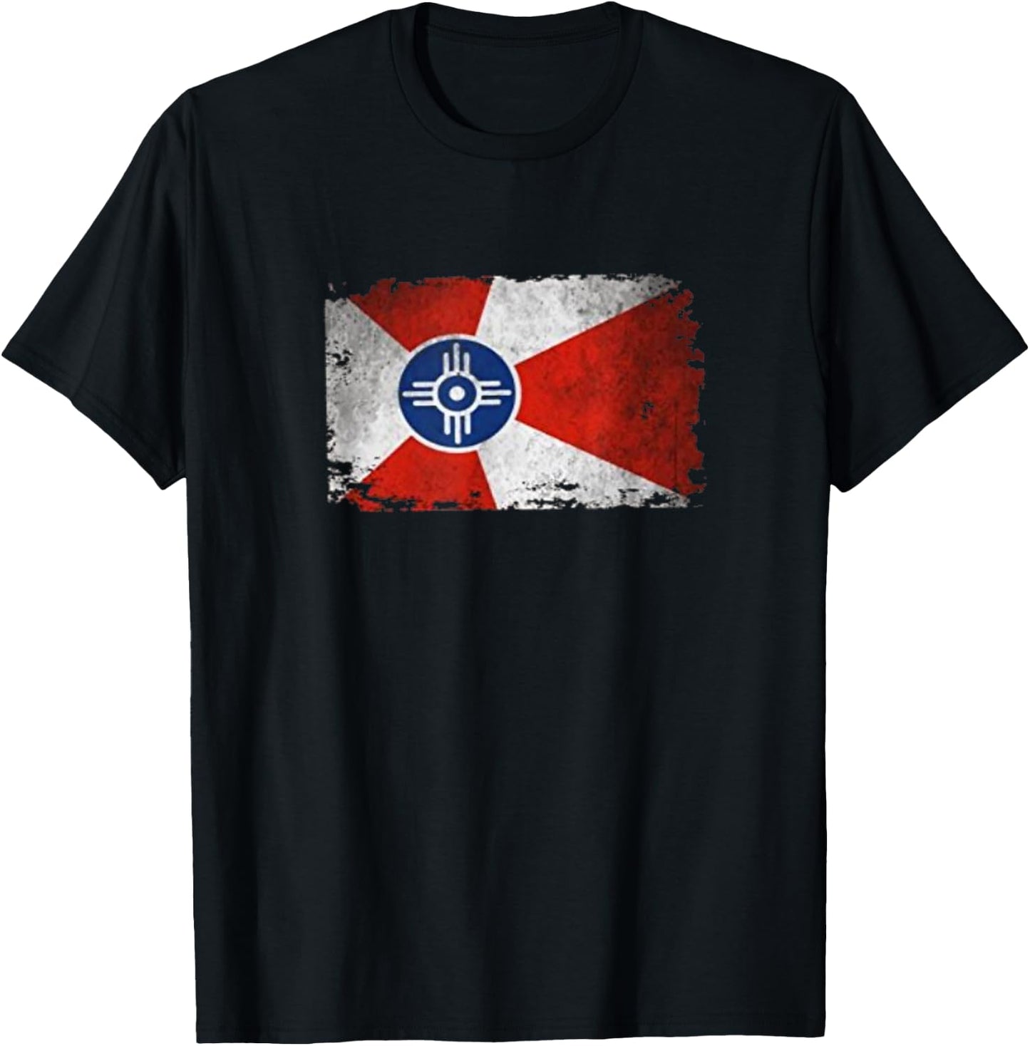 Vintage Wichita Flag T-Shirt - T-Shirt | Black