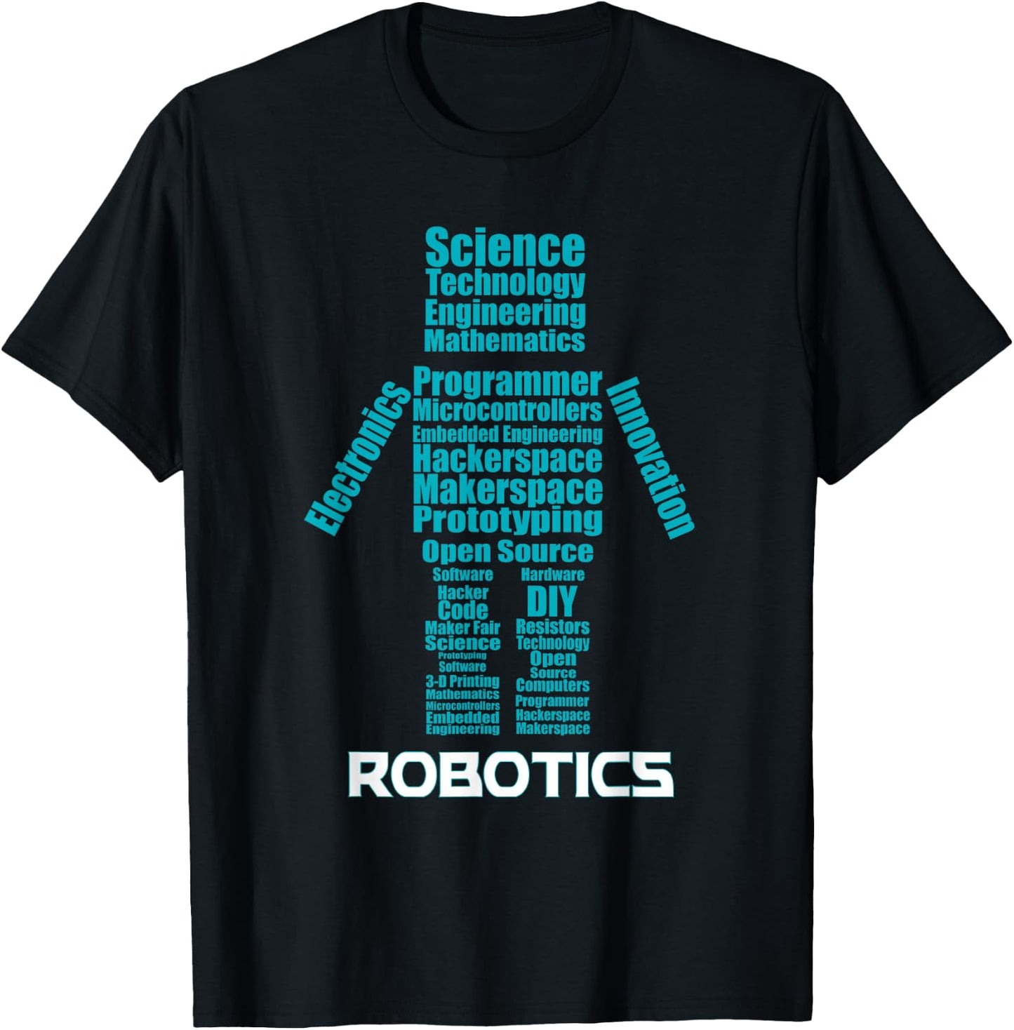 STREAM School Robotics Shirt T-Shirt - T-Shirt | Black