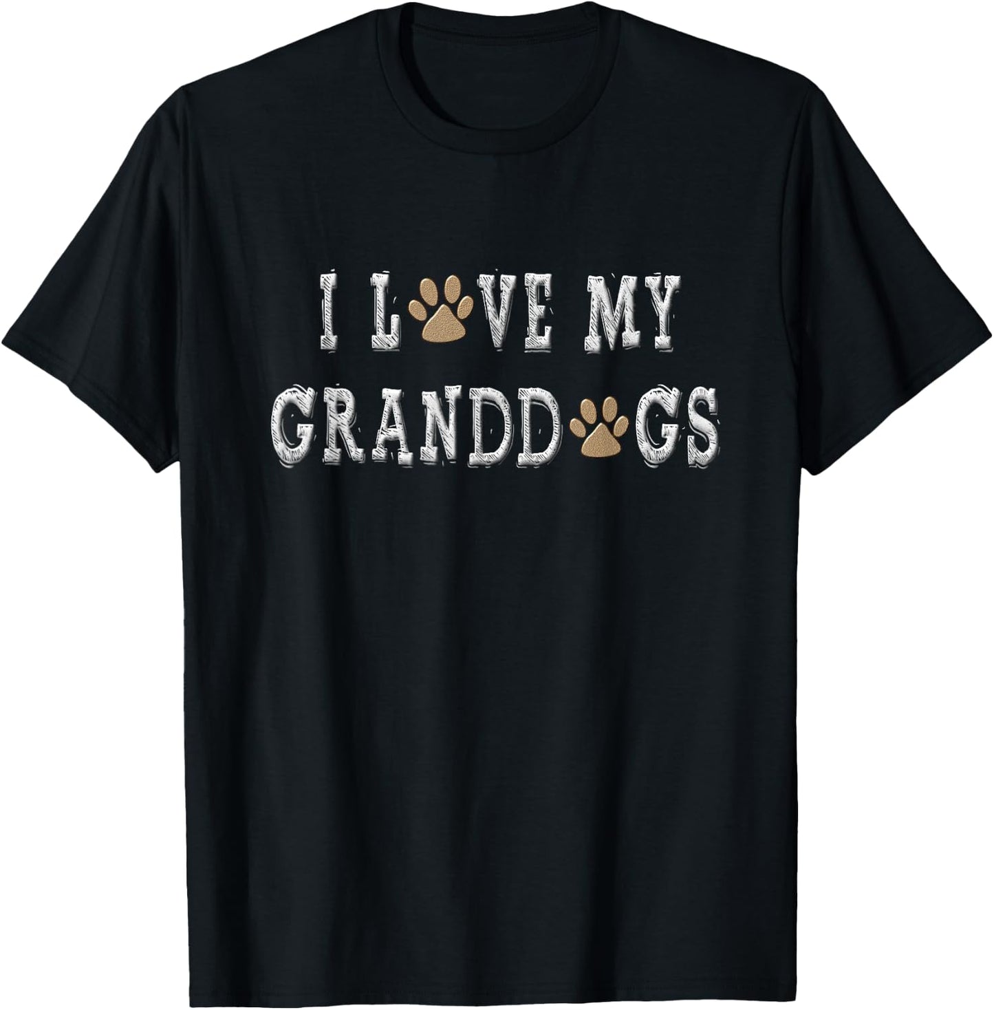 I Love My Granddogs Shirt Dog Grandpa Shirt Dog Grandma Gift Women T-Shirt - T-Shirt | Black