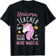Unicorn Teacher Funny Women Teachers Back To School Gifts T-Shirt - T-Shirt | Black