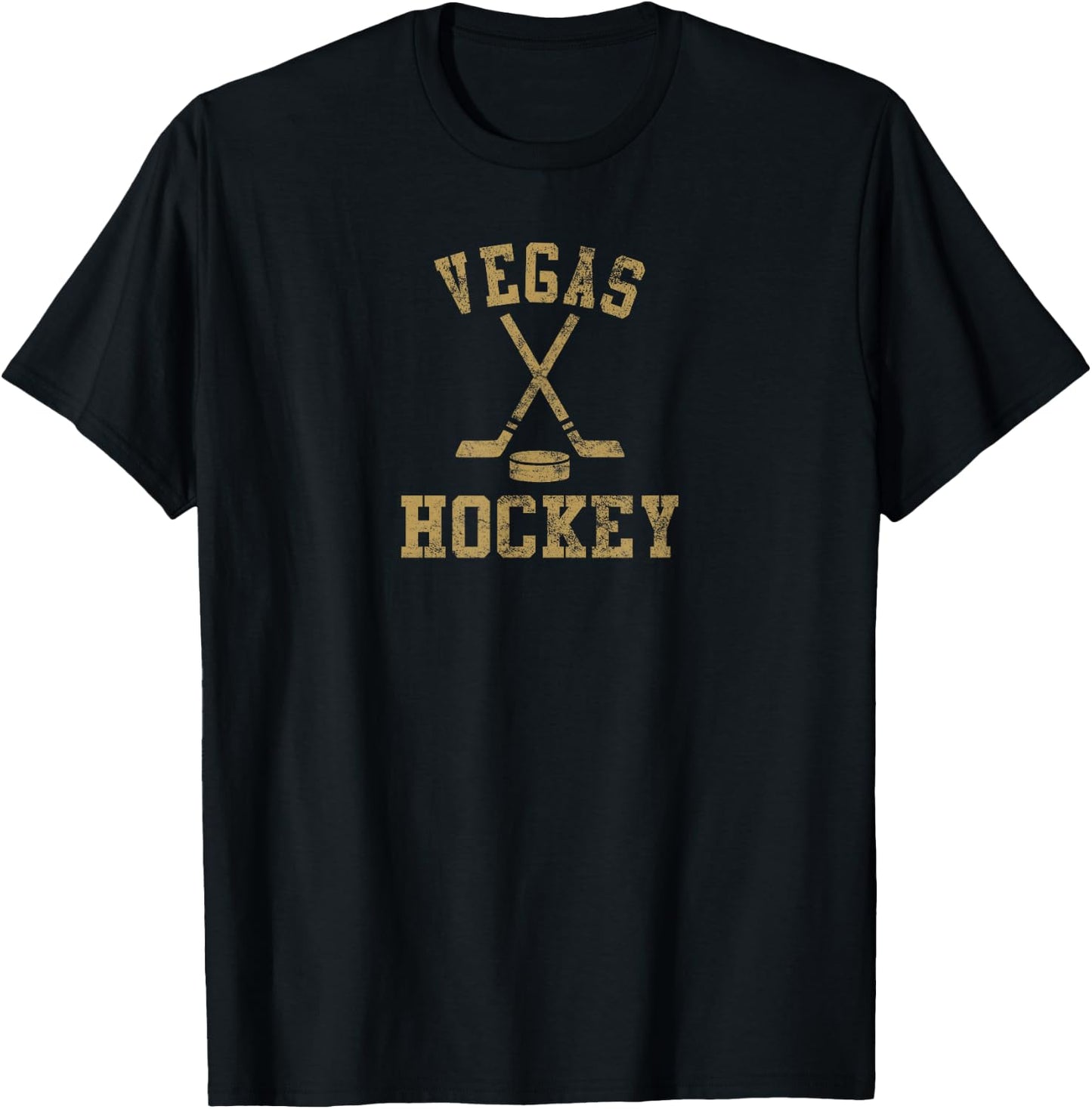 Vintage Vegas Hockey T-Shirt - T-Shirt | Black