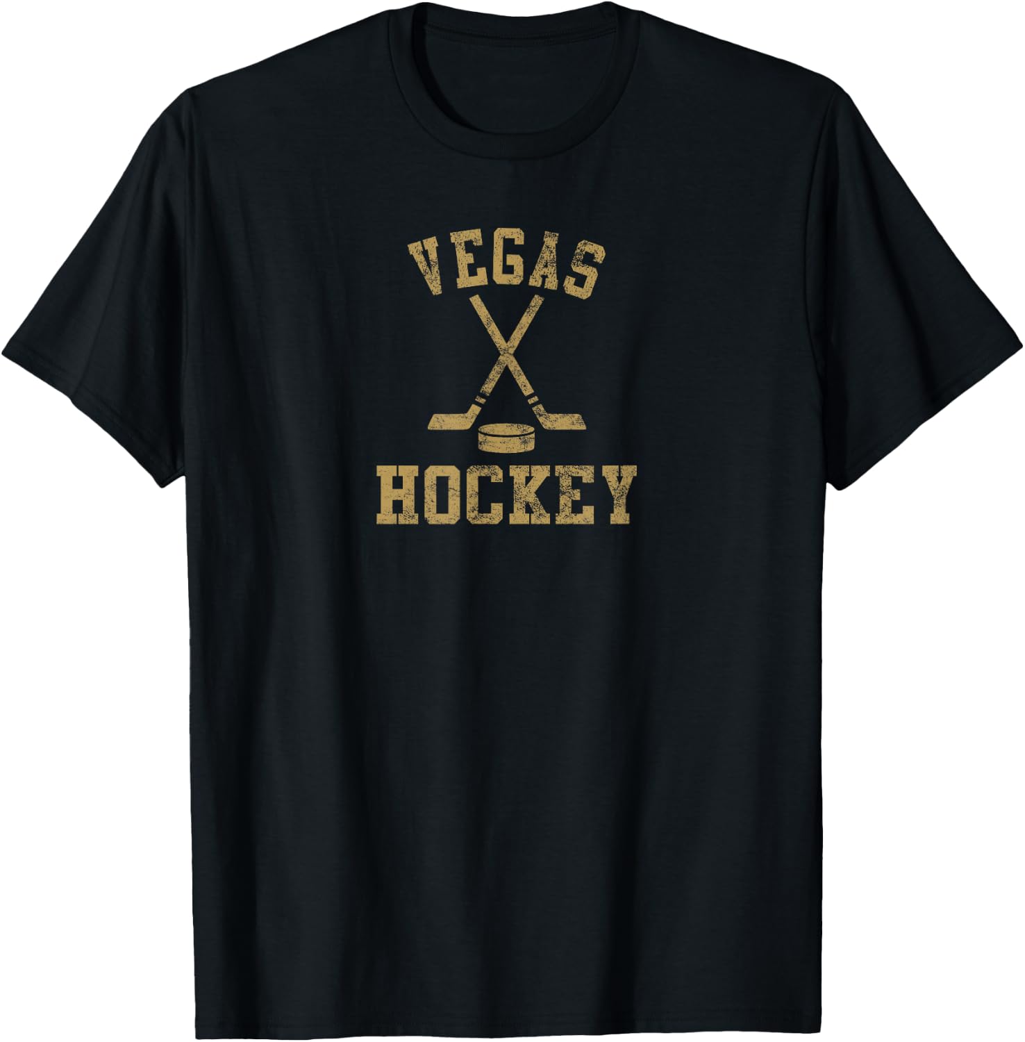 Vintage Vegas Hockey T-Shirt - T-Shirt | Black