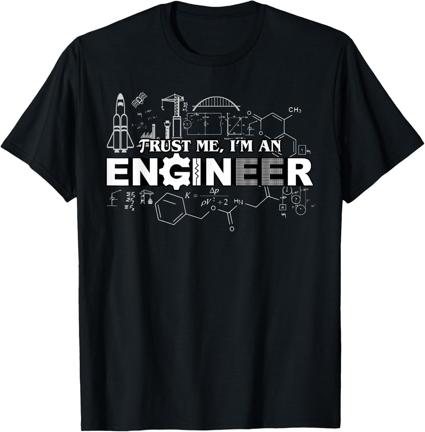 Trust Me I'm An Engineer T-Shirt - T-Shirt | Black