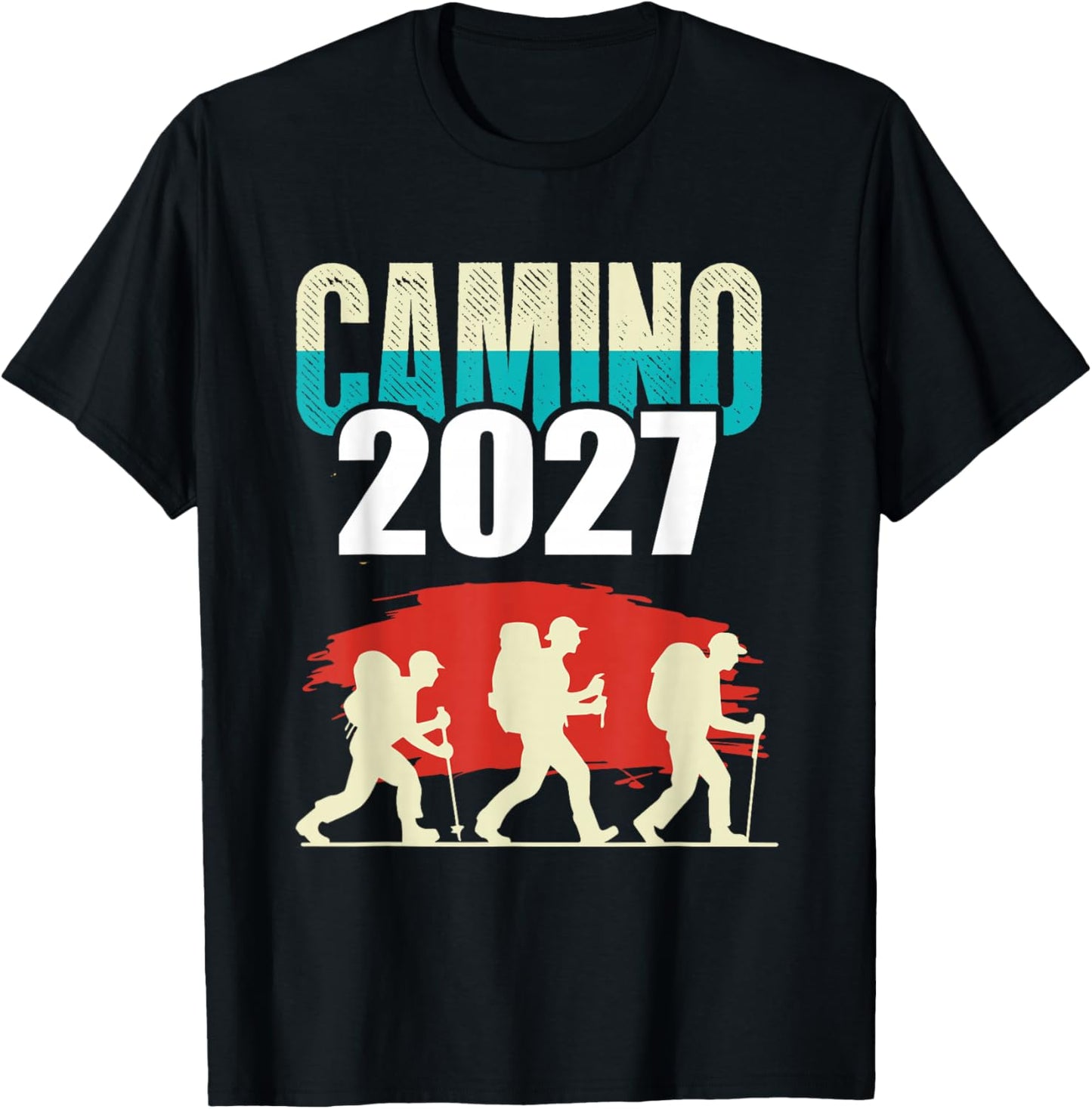 Camino de Santiago 2027 Shirt Pilgrimage Buen Camino Gift T-Shirt - T-Shirt | Black