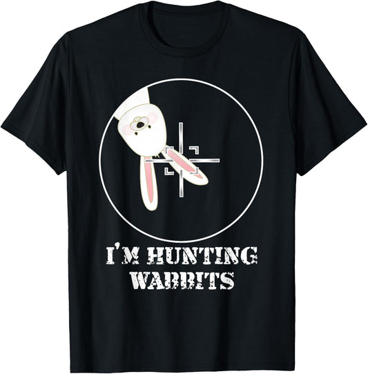I'm Hunting Wabbits Cute Funny Rabbit T-Shirt - T-Shirt | Black