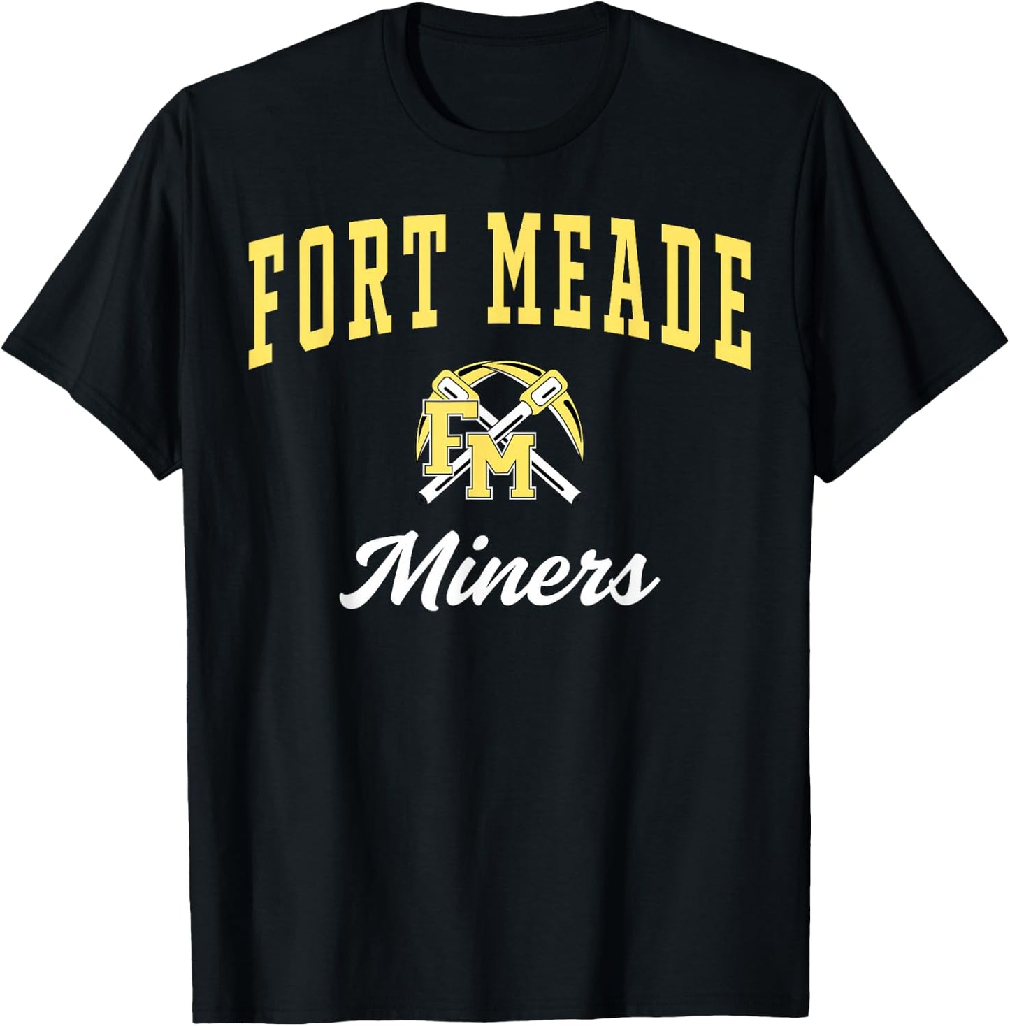 Fort Meade High School Miners C3 T-Shirt - T-Shirt | Black