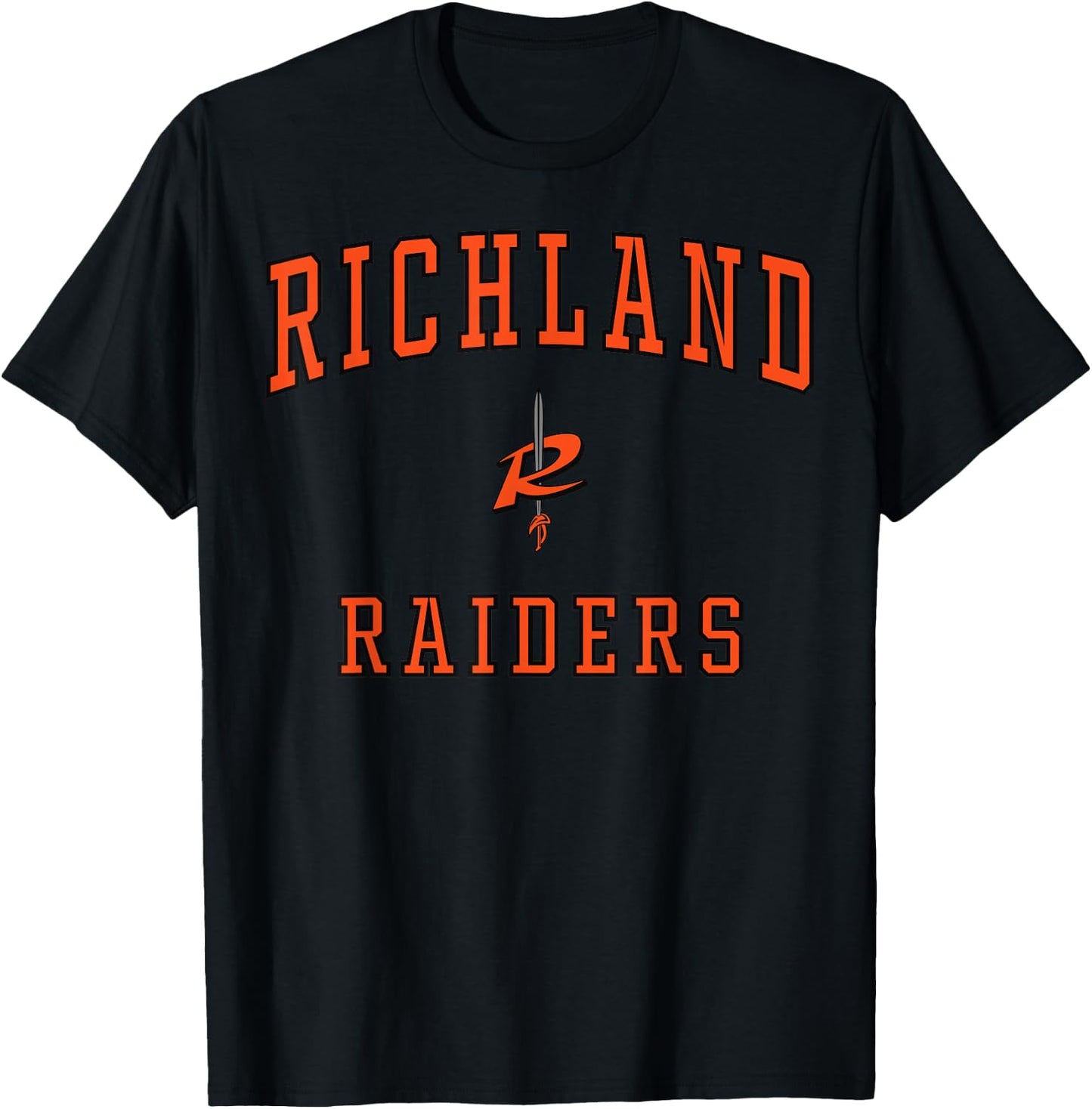 Richland High School Raiders C1 T-Shirt - T-Shirt | Black