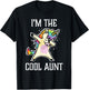 I'm the Cool Aunt Dabbing Rainbow Unicorn T-Shirt - T-Shirt | Black