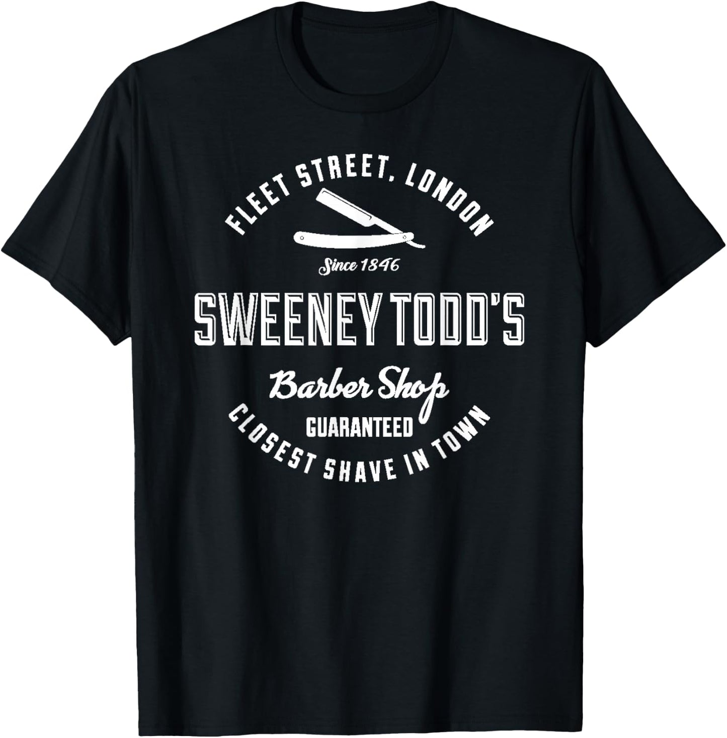 Sweeney Todd's Barber Shop T-Shirt - T-Shirt | Black