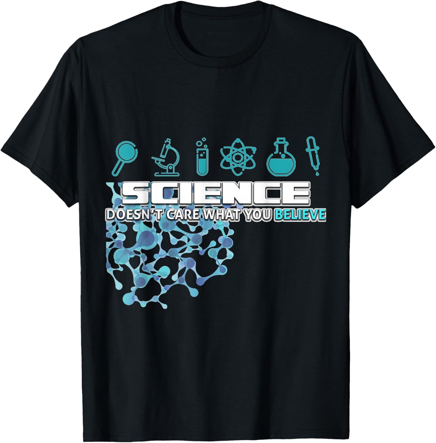 Science doesn't care about your opinion T-Shirt - T-Shirt | Black