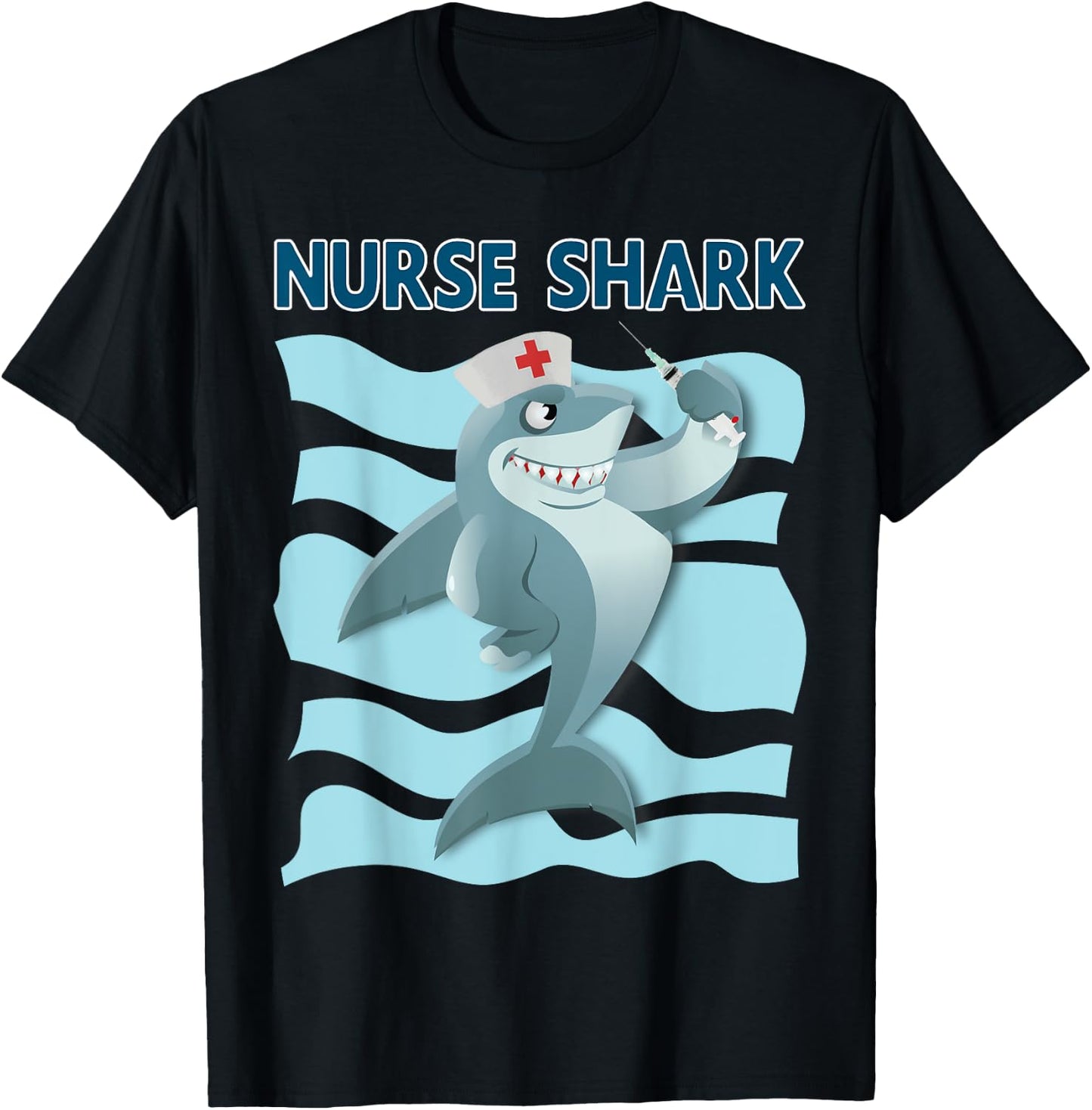 Nurse Shark Funny Nurse Appreciation T-Shirt - T-Shirt | Black