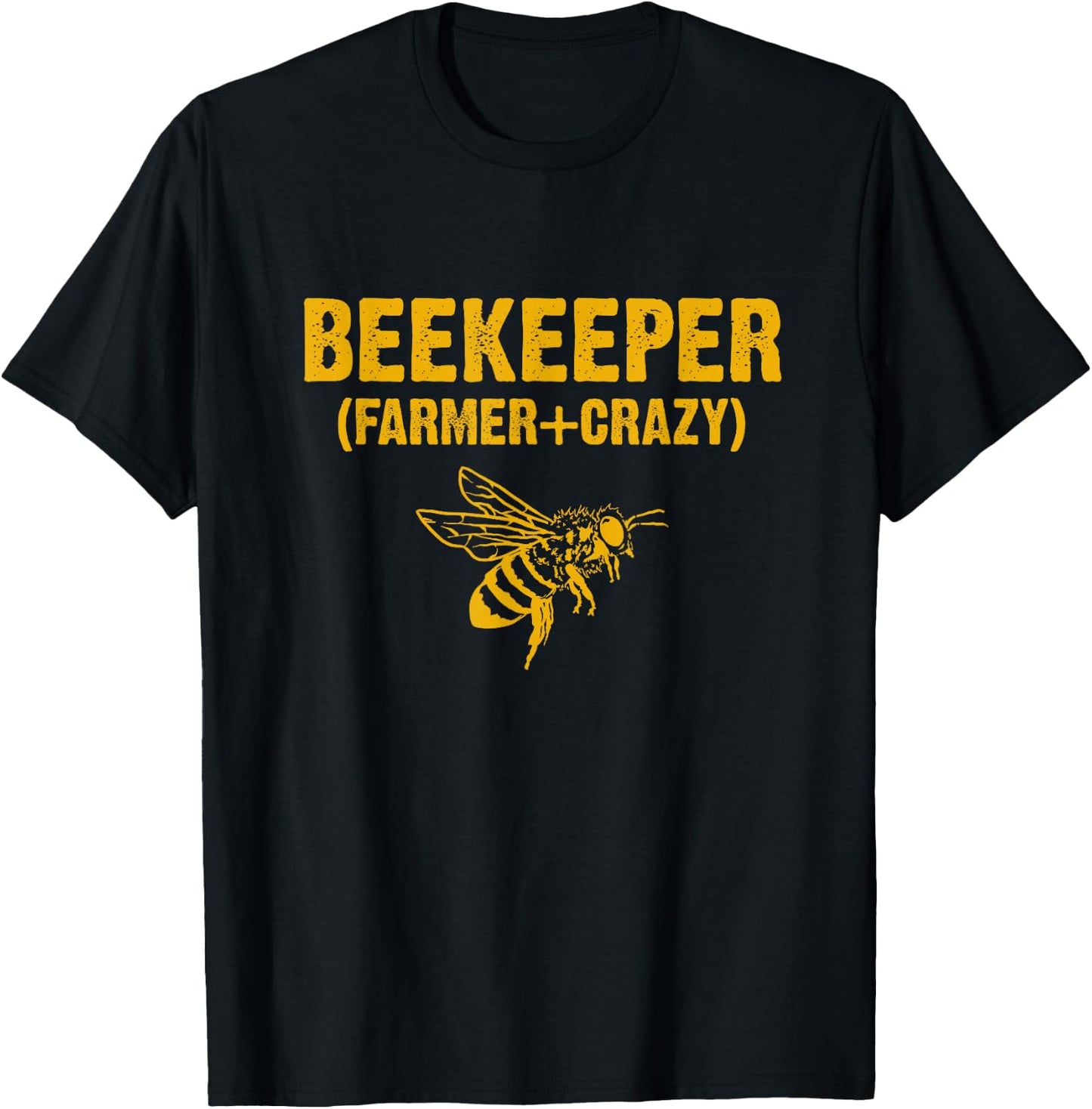 Beekeeper Beekeeping Shirt Farmer Crazy T-Shirt - T-Shirt | Black