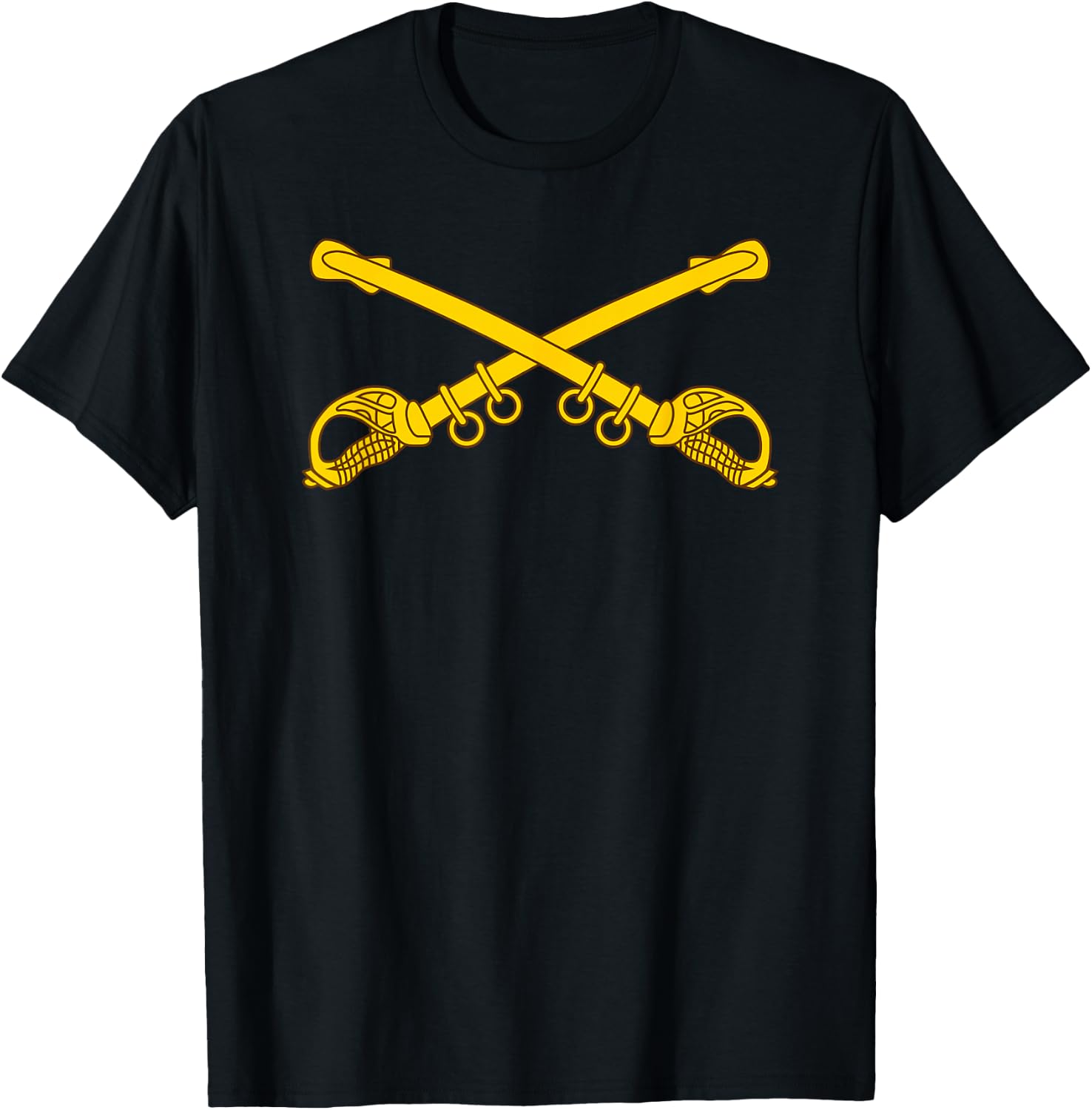 US Army Cavalry Branch Insignia - CAV Scout 19 Delta - 19D T-Shirt - T-Shirt | Black