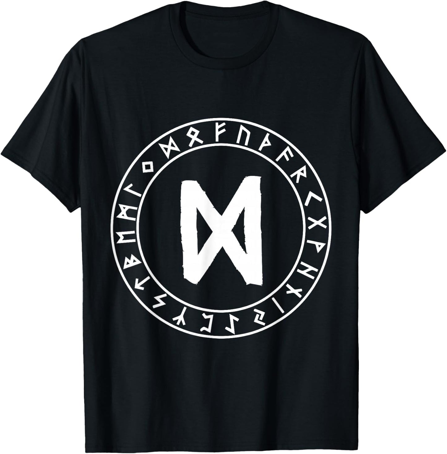 Dagaz Rune Viking Rune Norse Pagan Wicca Witchcraft T-Shirt - T-Shirt | Black