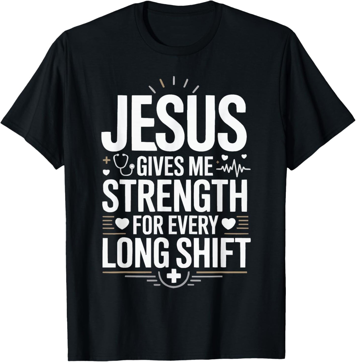 Christian Caregiver Christianity Jesus Christ Caregiving T-Shirt - T-Shirt | Black