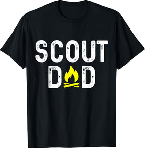 Scout Mom And Dad Gift Scouting Dad - Black - Men's Small T-Shirt - T-Shirt | Black