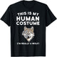 This is My Human Costume I'm Really a Wolf Shirt Men Kids T-Shirt - T-Shirt | Black