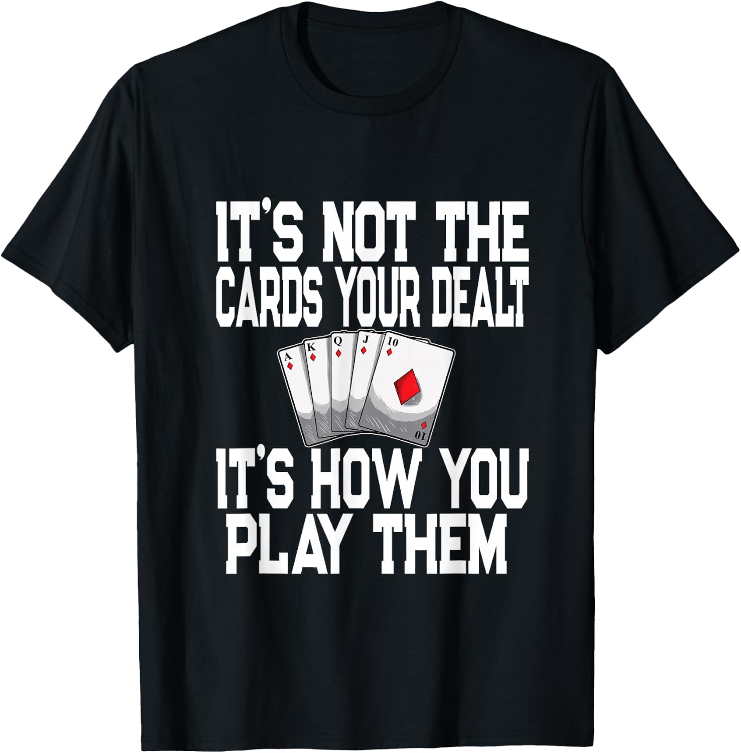 Pinochle Playing Cards Novelty Quote - Poker Card Player T-Shirt - T-Shirt | Black