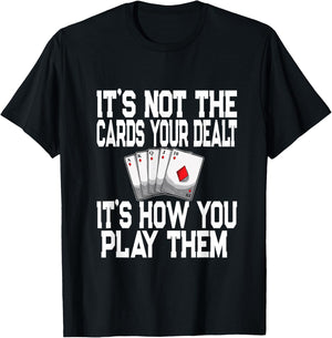 Pinochle Playing Cards Novelty Quote - Poker Card Player T-Shirt - T-Shirt | Black