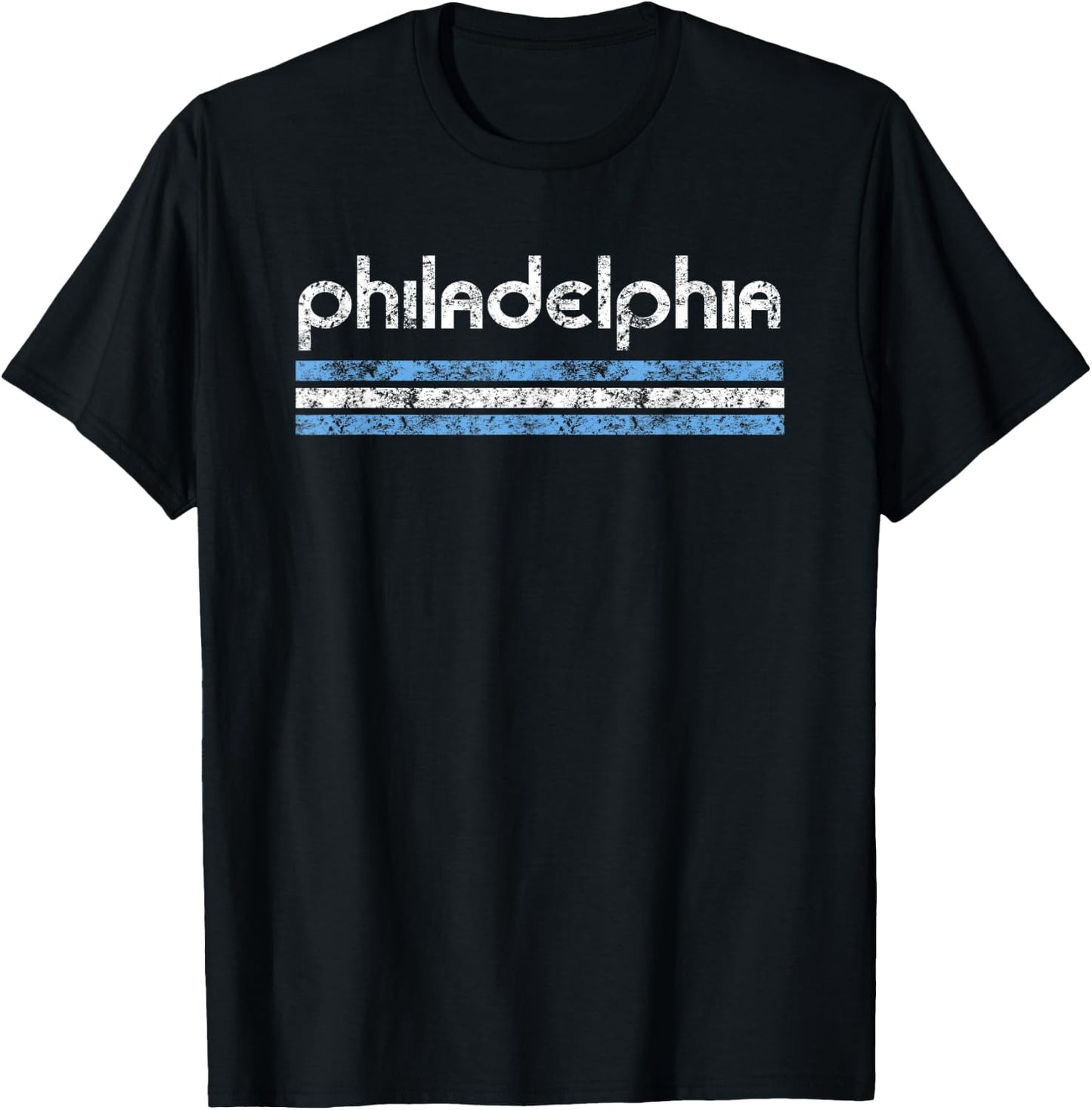 Philadelphia Pennsylvania Retro Vintage Throwback T-Shirt - T-Shirt | Black