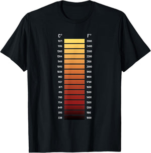 Blacksmith Forge Temperature Range Shirt T-Shirt - T-Shirt | Black