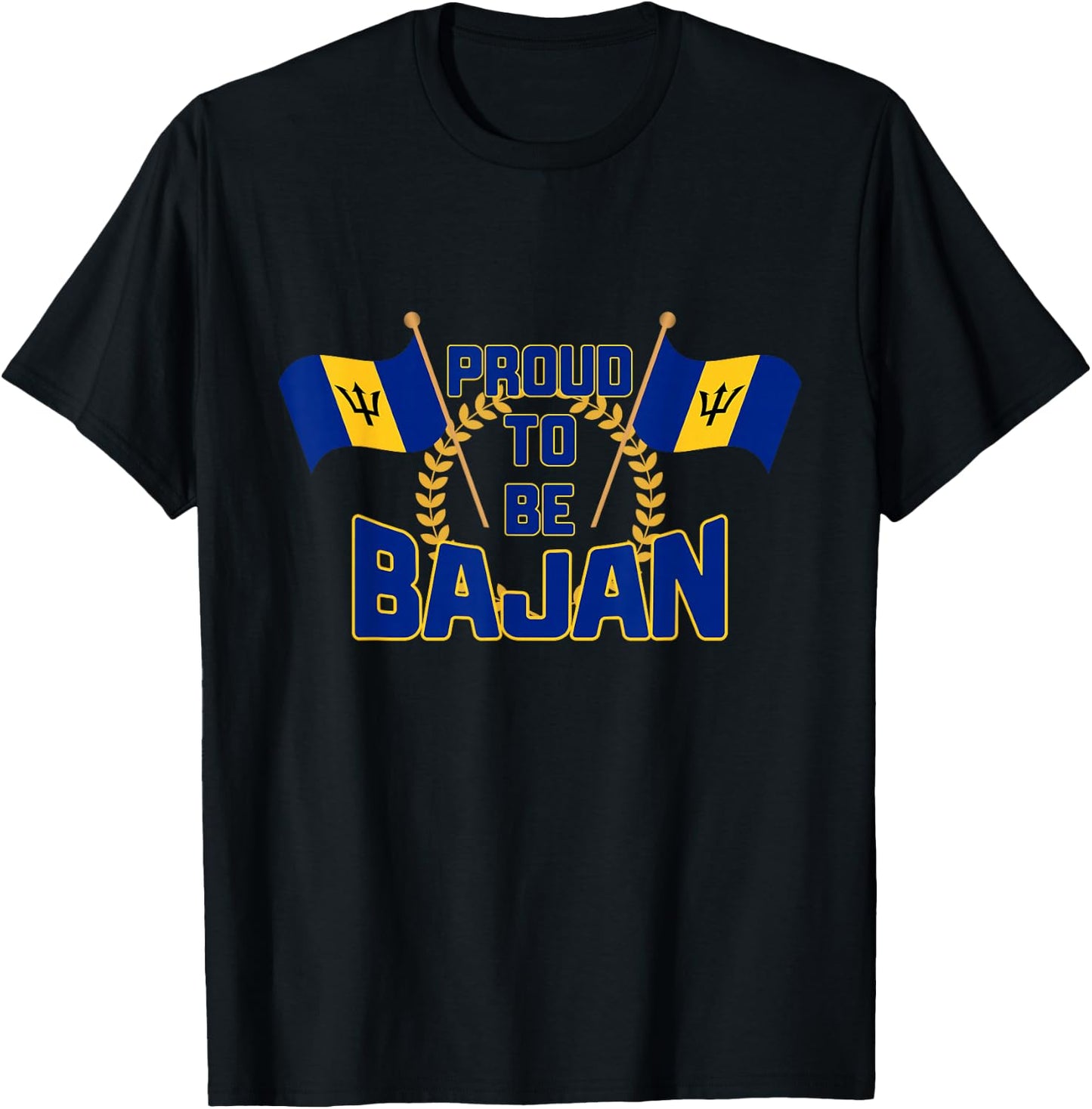 Barbados t shirts Proud to be bajan T-Shirt - T-Shirt | Black