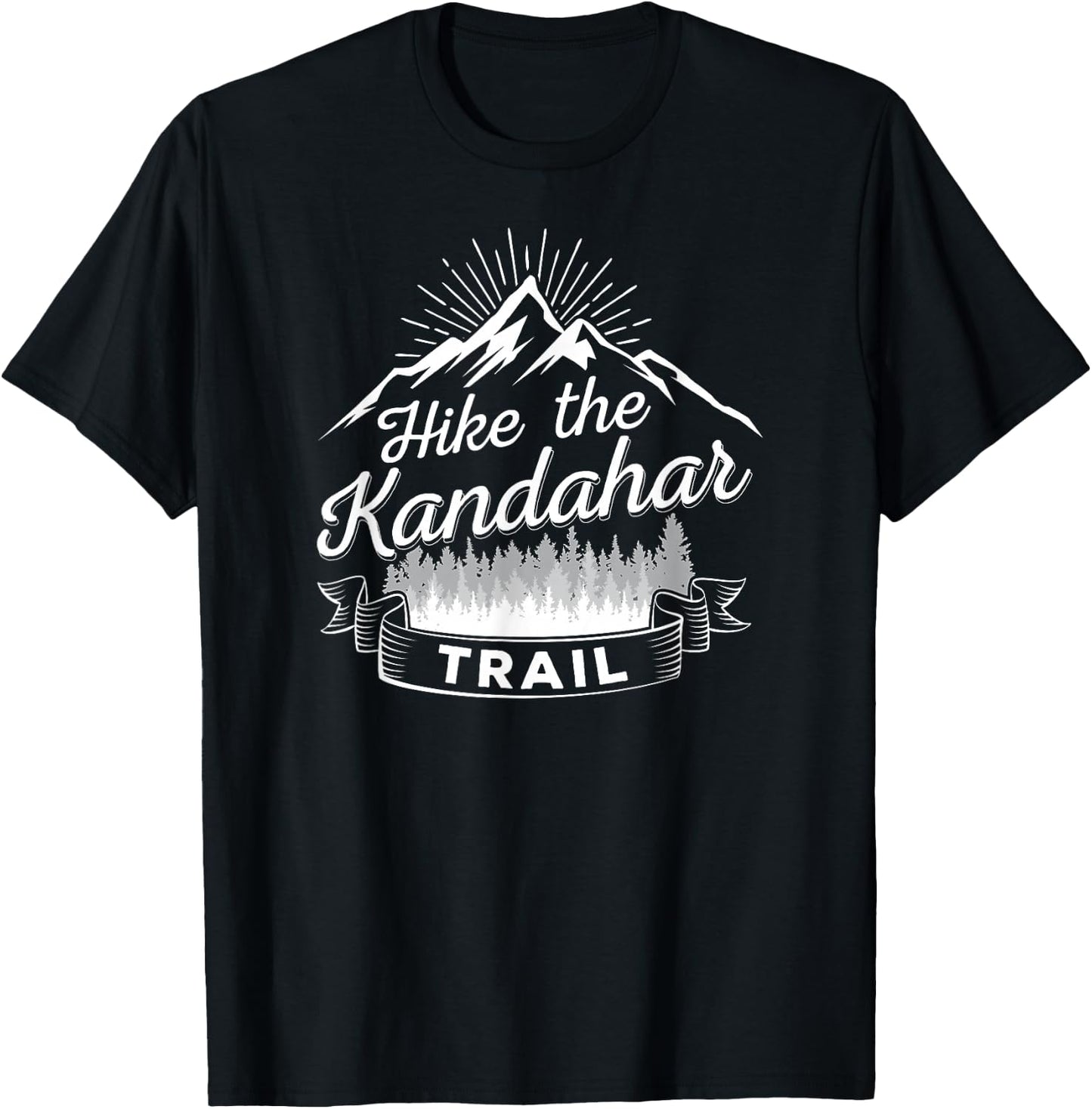 Hike The Kandahar Trail Funny Afghanistan Military Patrol T-Shirt - T-Shirt | Black