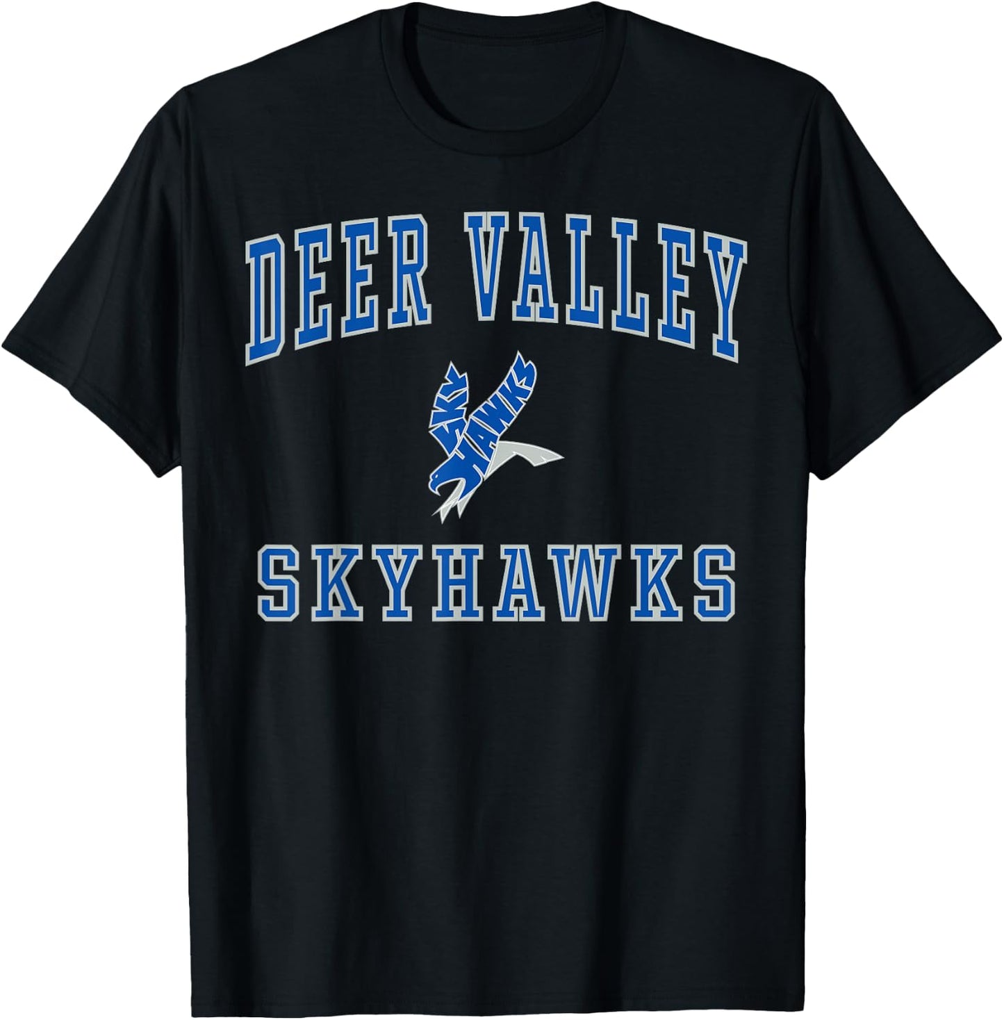 Deer Valley High School Skyhawks C1 T-Shirt - T-Shirt | Black