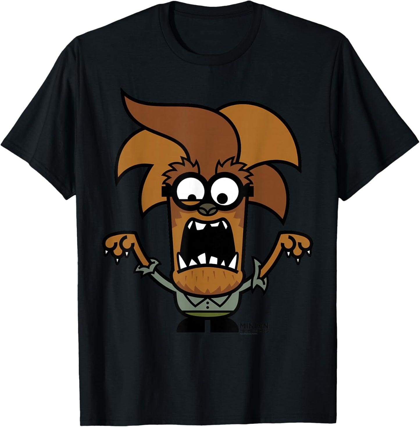Despicable Me Wolf Halloween Monster Graphic T-Shirt - T-Shirt | Black