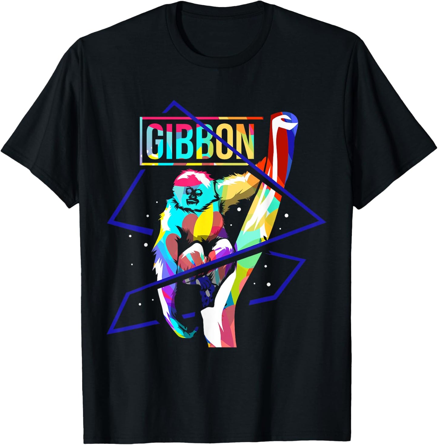 Amazing Hylobates Lar Lesser Ape Gibbon Gibbons Monkey T-Shirt - T-Shirt | Black
