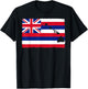 Hawai'i The Aloha State Flag by Hawaii Nei All Day T-Shirt - T-Shirt | Black