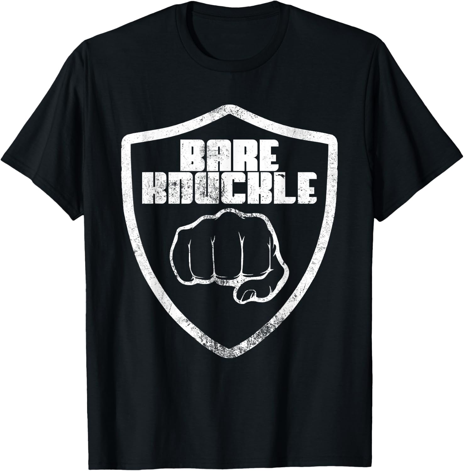 Bare Knuckle Fighter Shirt | Fighting Boxing Bareknuckle T-Shirt - T-Shirt | Black