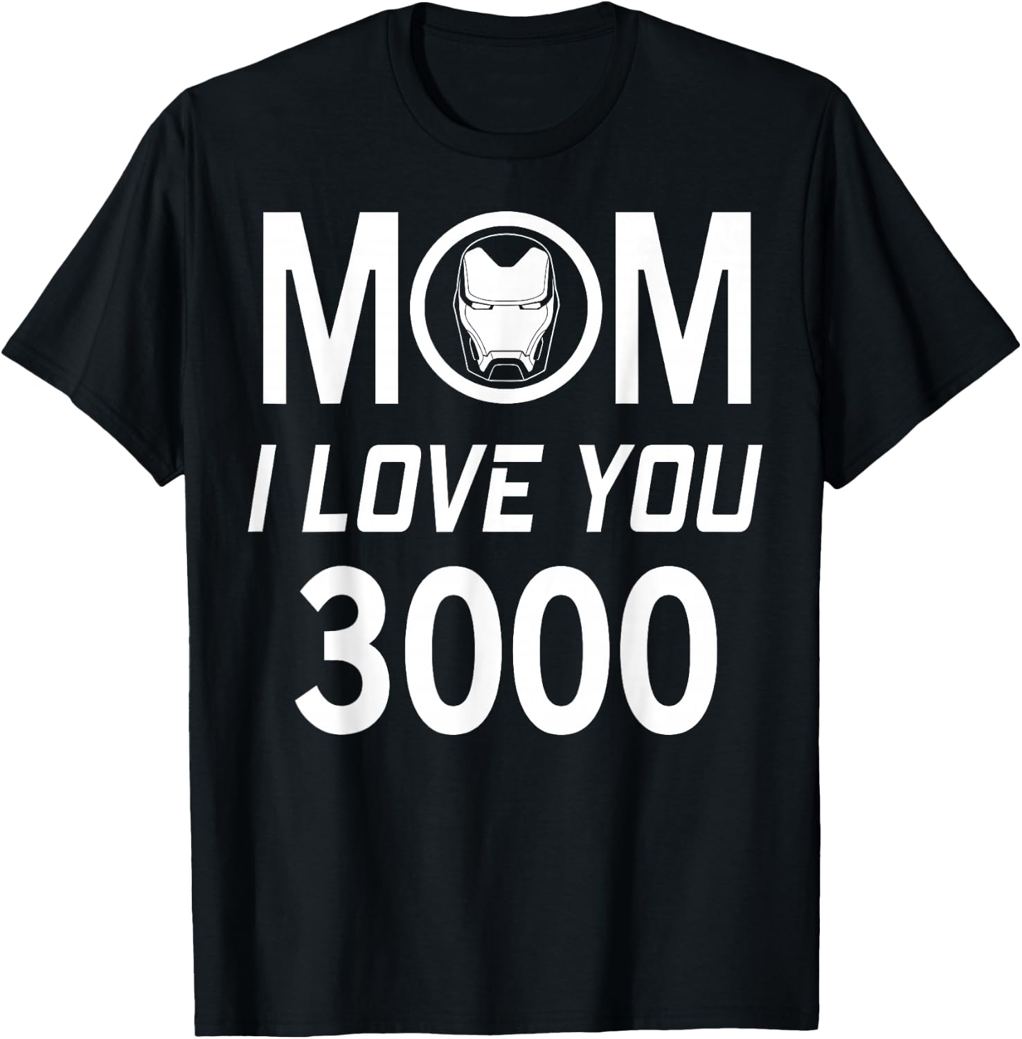 Marvel Iron Man Mom I Love You 3000 Mother's Day T-Shirt - T-Shirt | Black