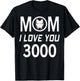 Marvel Iron Man Mom I Love You 3000 Mother's Day T-Shirt - T-Shirt | Black