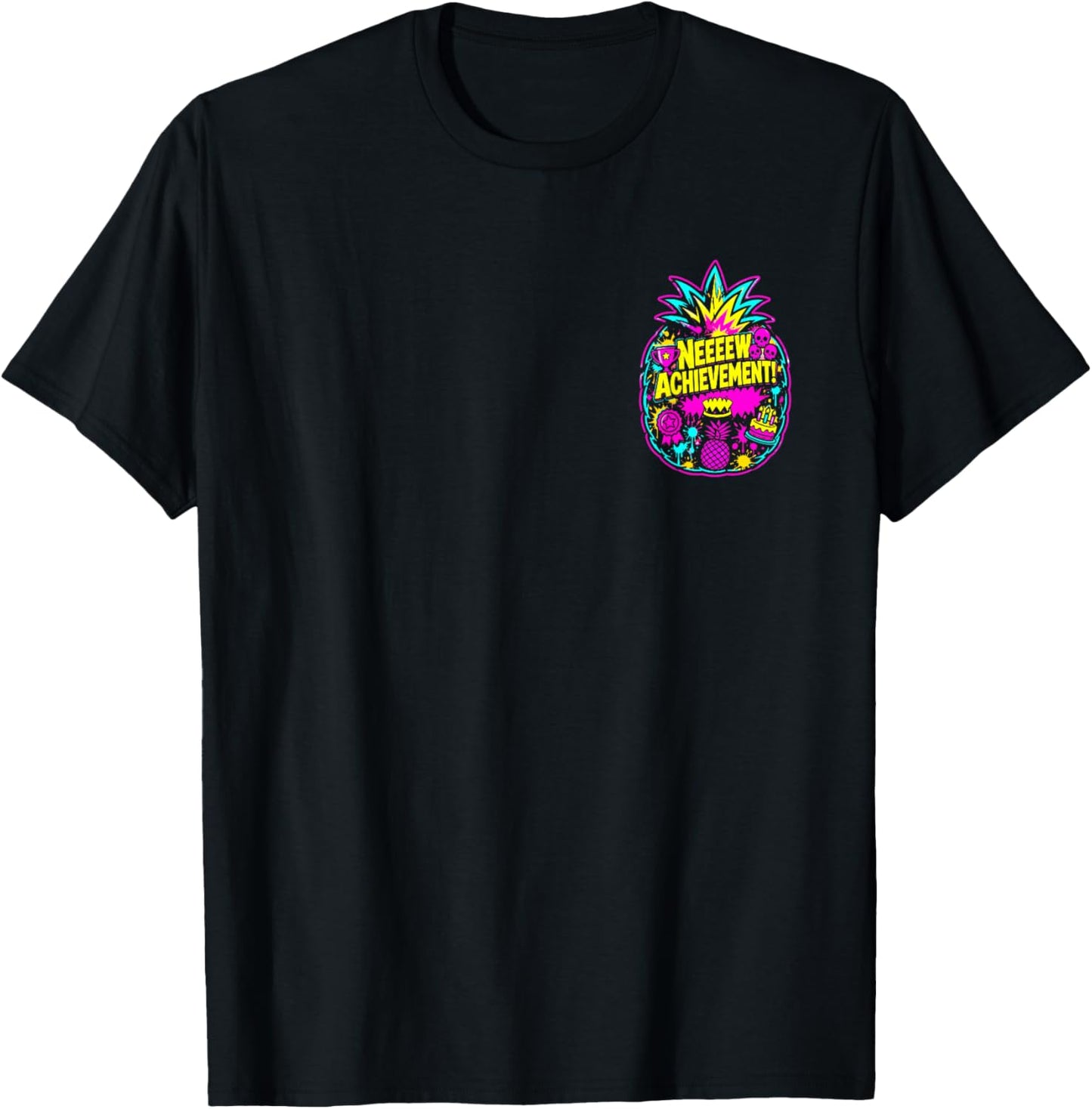 Happy Fathers Day Crawler New Achievement Gamer Dad 2 Sides T-Shirt - T-Shirt | Black