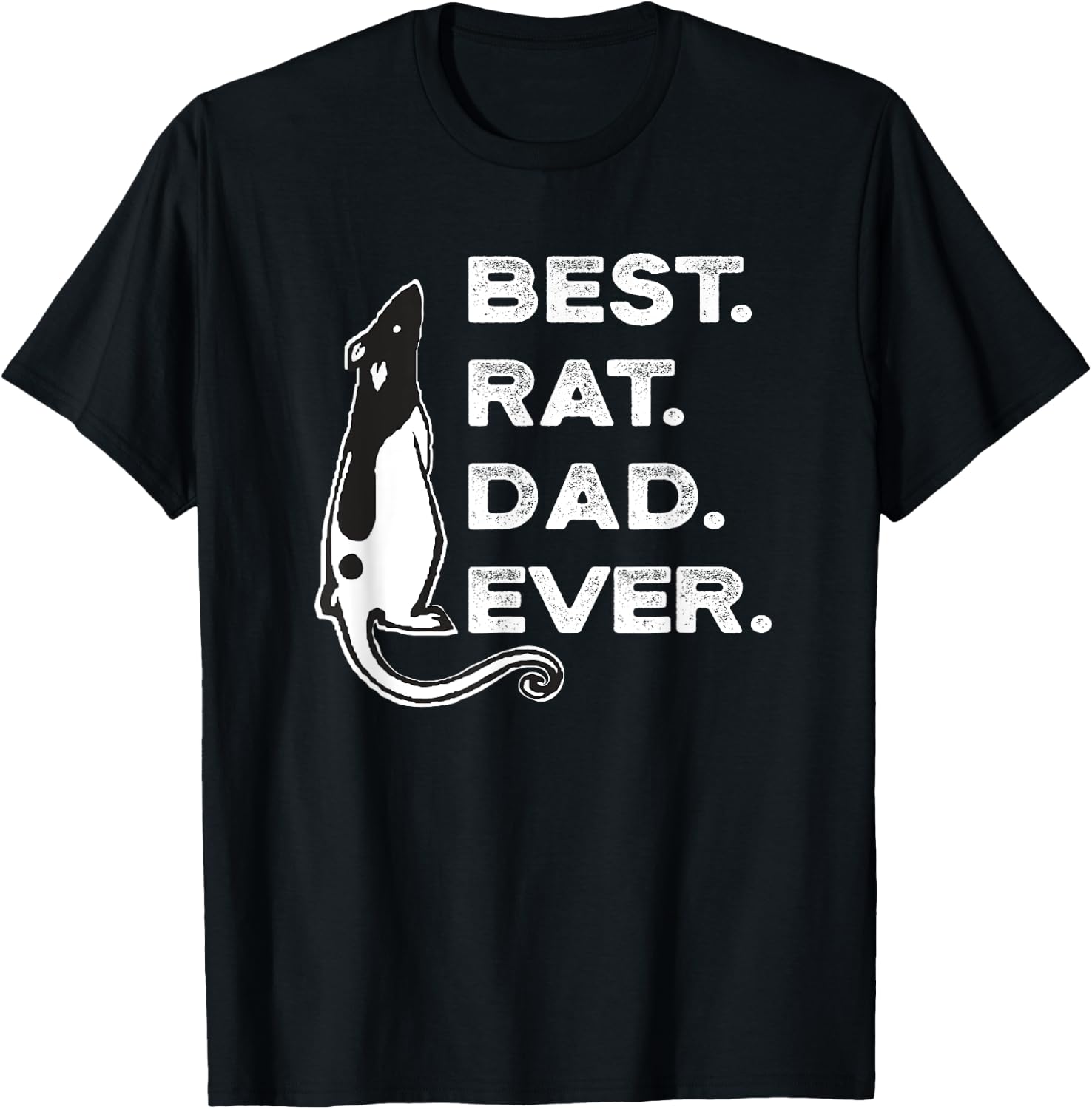 Funny Best Rat Dad Lover T-Shirt - T-Shirt | Black