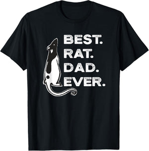 Funny Best Rat Dad Lover T-Shirt - T-Shirt | Black