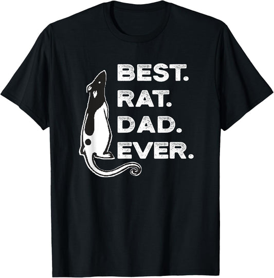 Funny Best Rat Dad Lover T-Shirt - T-Shirt | Black