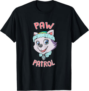 PAW Patrol Everest Face T-Shirt - T-Shirt | Black